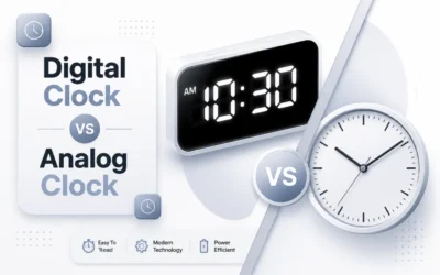 Digital Clock vs Analog Clock: Differences, Benefits, and Uses